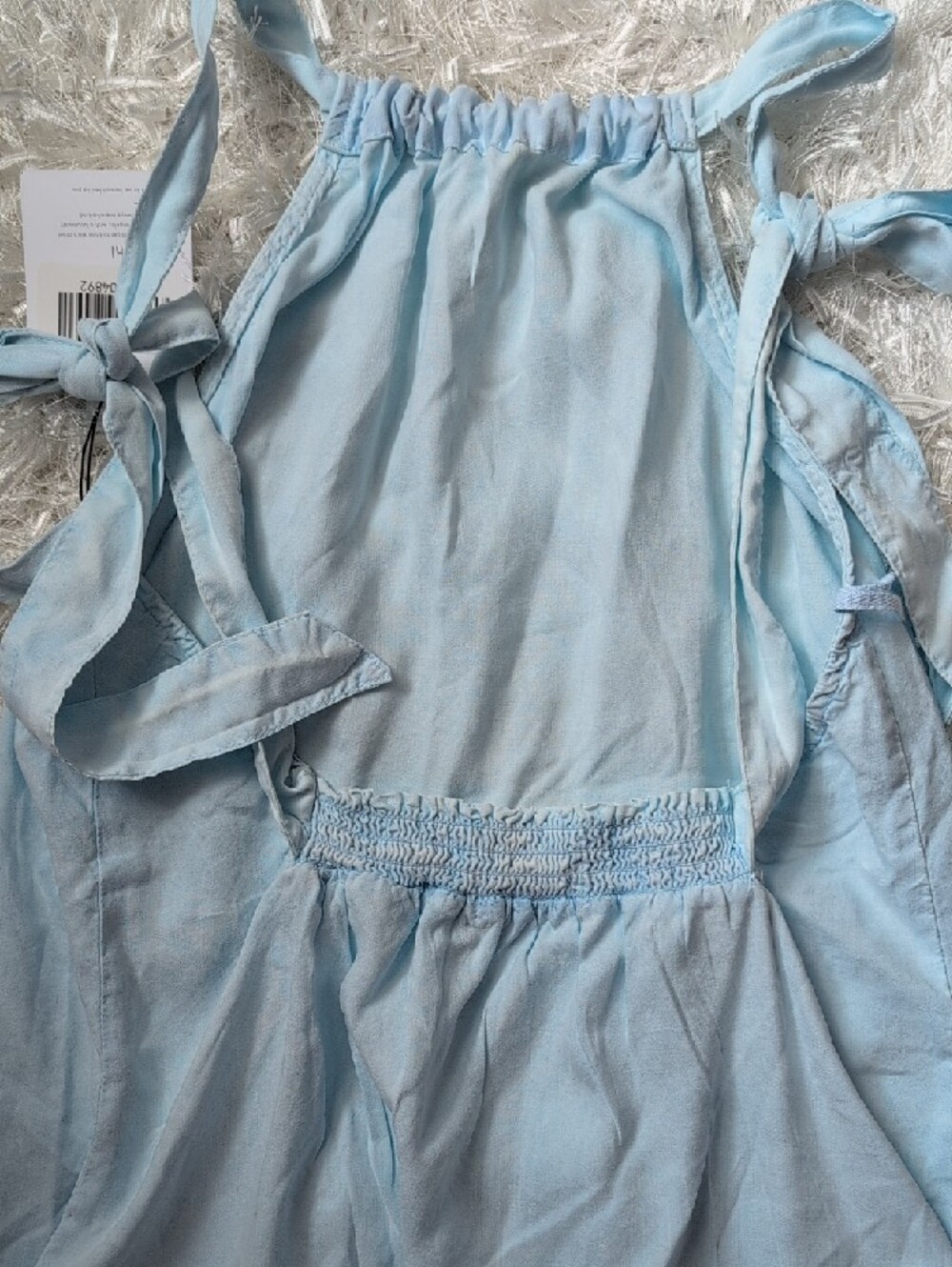 Bella Dahl Pale Blue Tie-Strap Maxi Dress - Picture 5 of 6
